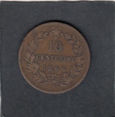 Beschrijving: 10 Centesimi EMANUELA II